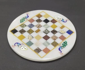 Mesa de ajedrez de 12" mármol Pietra Dura obra de arte hecha a mano - Imagen 1 de 1