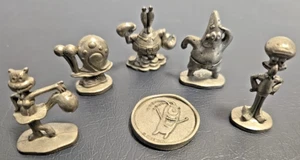 6 Hasbro Monopoly SpongeBob Squarepants Edition Board Game Token Pieces Sandy - Picture 1 of 4