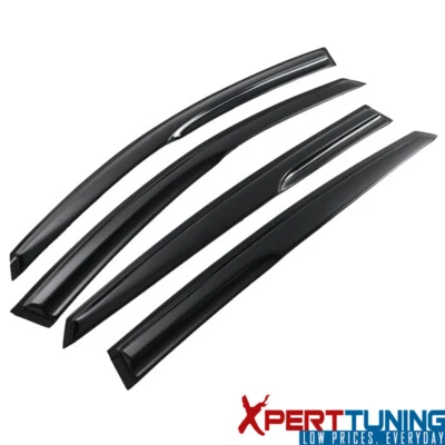 Fits 11-15 Kia Optima Mugen Style Window Visors Vent Guard Deflector Acrylic 4PC - Image 1 of 4