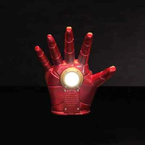 Hot Iron Man Helmet Cosplay 1:1 Light Led Wearable Mask Gloves Glowing Eyes - Picture 1 of 20