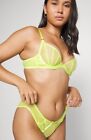 50% SALE Ann Summers The Palazzo Lime Yellow UK 36B Bra 10 String Set RRP 26