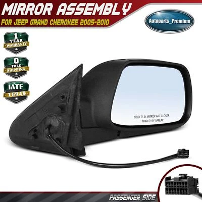 Passenger Power Mirror w/ Manual Folding for Jeep WK Grand Cherokee 2005-2010 - Image 1 of 4