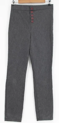 Joe B Dress Pants Women's Size L Waist 28" Gray Tapered Leg Elastic Waist - Image 1 of 3