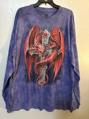 The Mountain Anne Stokes Dragon Collection Long Sleeve T-shirt Size 3XL New - Image 1 of 4