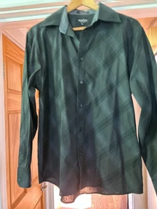 Men's Eighty Eight Platinum Black Long Sleeve Casual/Dress Shirt Size M - Picture 1 of 4