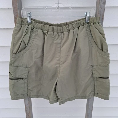 Pantalones Cortos Carga Coleman Vintage Hombres Talla L Grande Nylon Verde Ejército Camping Senderismo Foto 1 de 4