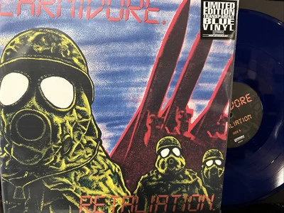 Carnivore – Retaliation LP 2024 Listenable - POSH434 [2x Transparent Blue] NEW - Image 1 of 4