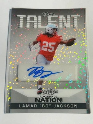 2025 Leaf Football Nation LAMAR BO Jackson 俄亥俄州立大学亲笔签名 5/15 — 第 1/2 张图片