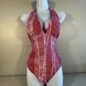 Costume da bagno donna pezzo unico taglia 10 DKNY rosa magenta - Foto 1 di 9