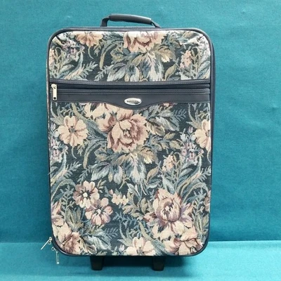Maleta de equipaje de viaje de colección Jaguar tapiz floral 19""x7,5""x14""  Foto 1 de 4