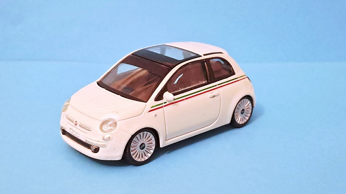 Burago Modellauto FIAT 500 Nuova Coupe Gelb, 1/43, Ca. 8,5 Cm, Mit Originalverpackung