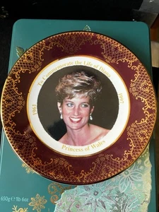 Lady Diana Vintage Weatherby Royal Falcon England Gedenktafel Deko - Bild 1 von 5