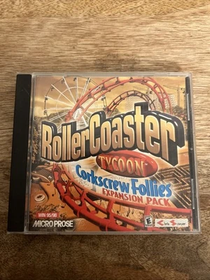 Roller Coaster Tycoon Corkscrew Follies Expansion Pack PC Cd-ROM Untested - Image 1 of 4