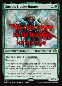 MTG SURRAK, ELUSIVE HUNTER FOIL EXC - SURRAK, CACCIATORE ELUSIVO 161 - TDM - Imagen 1 de 1
