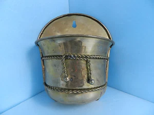 VINTAGE Solid Brass Hammered Decorative Pencil Holder~Mini planter~Ornamental - Picture 1 of 8