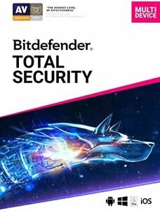 Bitdefender Total Security 2022 - 2023 5 Geräte Inkl. VPN 