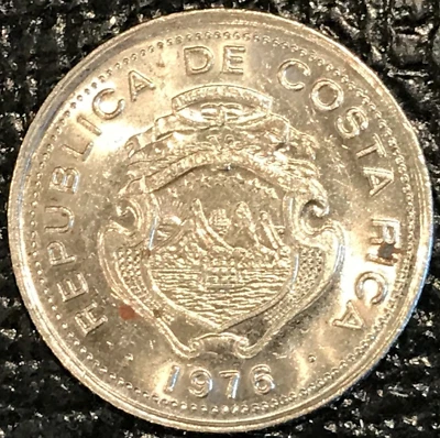 HIGH GRADE AU/UNC DETAILS 1976 COSTA RICA 10 CENTIMOS COIN-AGT575 - Image 1 of 2