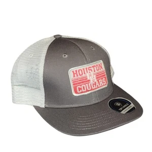 TOP OF THE WORLD HOUSTON COUGARS GRAY WORDMARK LOGO TRUCKER SNAPBACK HAT OS - Picture 1 of 7