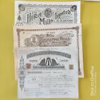 Share Certificate Document Autograph Sign Scripophily collection Mix lot 3pcs