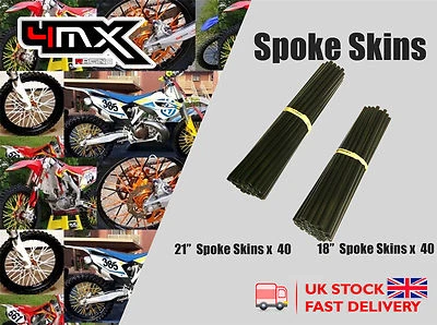 Wheel Spoke Protectors Black 18" 21" fits Honda CR85 R-5,6,7 05-07 - Image 1 of 2