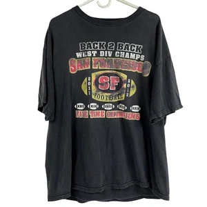 VTG San Francisco 49ers 2011-2012 T-shirt XL Back 2 West Div 5 Time Champions - Picture 1 of 4