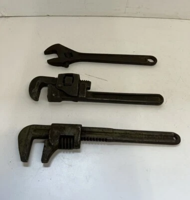 Lote De Colección De 3 Llaves De Tubo Ajustables Trimont, Diamond, etc. Foto 1 de 4