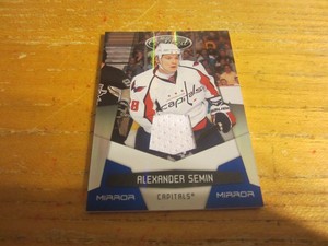 Alexander Semin 2010-11 Certified Mirror Blue Materials #150 #'d 007/100 Relic