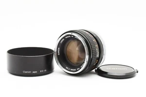 Vintage‼ [Near MINT w/Hood] CANON FD 50mm F/1.4 Manual Focus Lens From Japan #63 - Picture 1 of 13