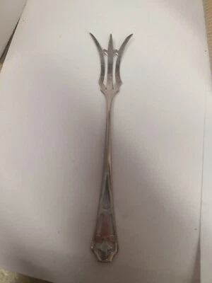 HORQUILLA DE LIMÓN VINTAGE WEBSTER PLATA ESTERLINA MANGO PERFORADO SERIE - 4 7/8" Foto 1 de 3