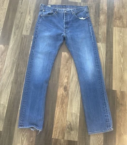Levi's 501 Jeans Men size W36 L31.5 Button Fly Straight Leg Denim - Picture 1 of 12