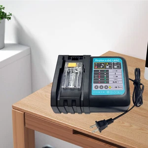 DC18RC 18V 3A Rapid Charger for Makita 14.4V 18V Li-Ion Battery BL1850 BL1820 nW - Picture 1 of 10