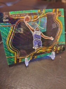 2022-23 Select Ochai Agbaji Rookie Courtside Green Wave Prizm #7/50 Utah Jazz RC