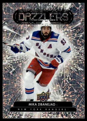 2022-23 Upper Deck Dazzlers Orange Mika Zibanejad New York Rangers #DZ-45 - Image 1 of 2