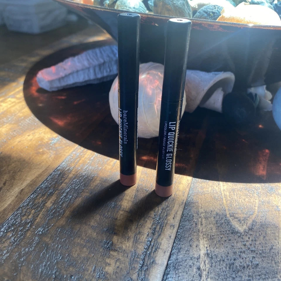 Bareminerals Lip Quickie MIEL MELOCOTÓN 2 Pk NUEVO Foto 1 de 3