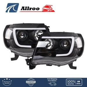 Proyector izquierdo+derecho negro para Toyota Tacoma 2005-2011 faros luces LED - Imagen 1 de 7