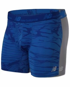 New Balance, 2 Pack Dry Fresh Wick 6" Solid + Print Boxer Briefs (Choose Size) - Picture 1 of 5