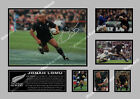 JONAH LOMU SIGNED ALL BLACKS RUGBY LIMITED EDITION MEMORABILIA  A4 PHOTO PRINT