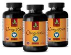 Fish Oil Capsules - OMEGA 8060 3000mg - Healthy Blood Cholesterol 3B