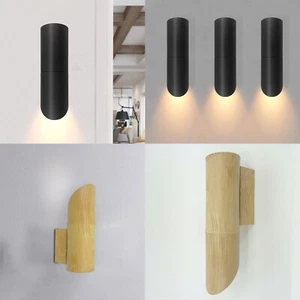 Lámpara de pared lámpara de pared interior lámpara de pared madera pasillo proyector luces de escalera lámpara - Imagen 1 de 12