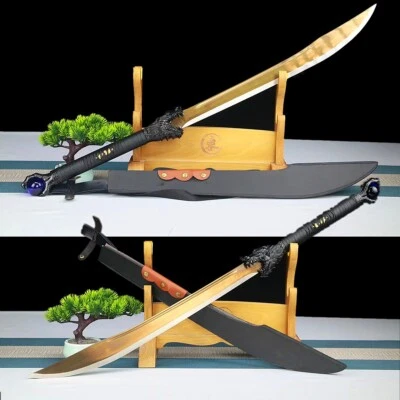 Espada Dadao Kungfu Dao hoja de acero de alto carbono afilada lista para la batalla Foto 1 de 4