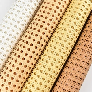 Artificial Rattan Cane Sheet Webbing Sqaure Panel Weave Repair Replacement Craft - Imagen 1 de 27