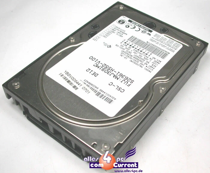 9GB SCSI Hard Drive 80-Pin Fujitsu MAJ3091MC CA05668-B23500SP Hotpl N8134 - Image 1 of 1