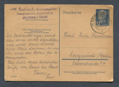 Germany - DDR : Pieck stationary from 1951 sent in 1957 - used - Image 1 of 2