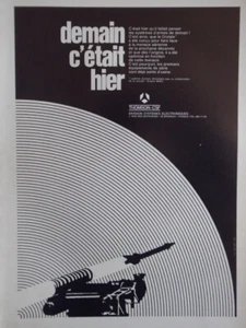 5/1973 PUB THOMSON CSF SYSTEME CROTALE ANTI AIRCRAFT WEAPON SYSTEM FRENCH AD - Picture 1 of 1