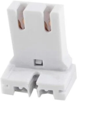 Slide-On Self-Aligning Lampholder U-Shape Fluorescent SOCKET T8 T12 D2694 NEW - Image 1 of 4