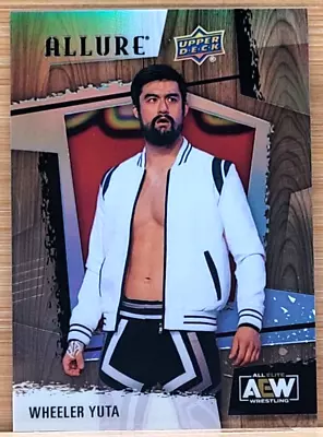 2022 UPPER DECK AEW ALLURE WHEELER YUTA TABLE REFRACTOR PRIZM #16 ROOKIE - Image 1 of 2