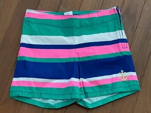 NWT Gymboree Multi-Striped Anchor Shorts Adjustable Waist Size 4 4T - Picture 1 of 6