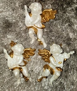 SET Nuovo Decorazione Albero di Natale Angeli Cupidi 6,5 x 4 - Foto 1 di 2