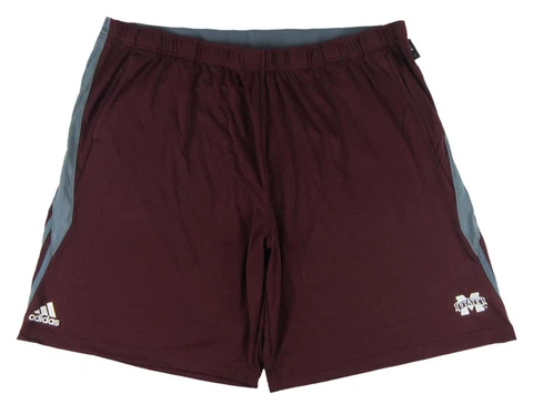 adidas - NWT Licensed Mississippi State Bulldogs Maroon Swat Shorts - Size: 3XL Cover