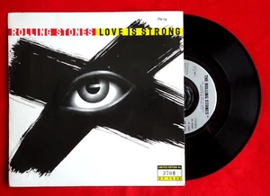 THE ROLLING STONES - LOVE IS STRONG - A1/B1 UK 1994 1st PRESS 7" VINYL EX/VG+ - Picture 1 of 5